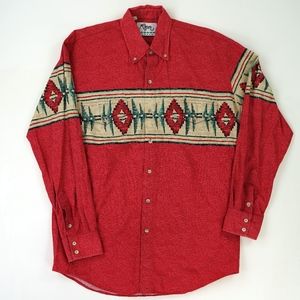 Roper Border Vintage Southwest Aztec Print Cowboy